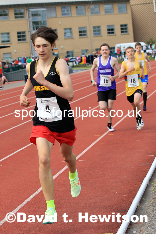 Boys Under-15s 800 metres, 2022 Northern Inter Counties U17s and U15s Track and Field, York, Thursday, June 2nd. Photo: David T. Hewitson/Sports for All Pics